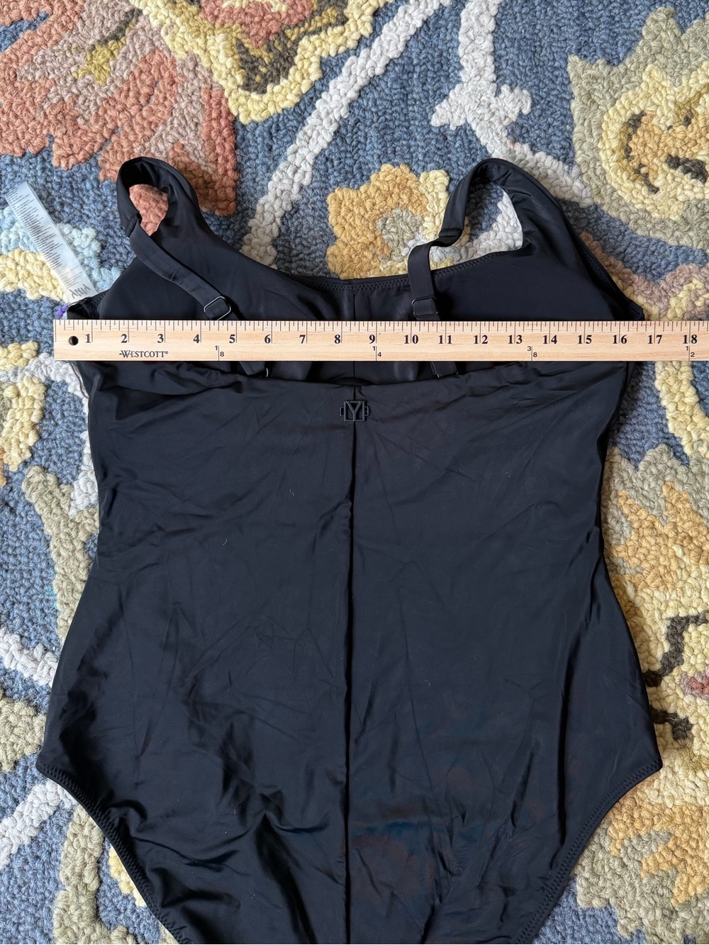 YITTY Black One-Piece Swimsuit with Contoured Cups Size XXL/1X Resortwear - Picture 9 of 12